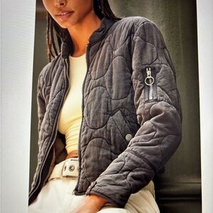 NWOT Aura Liner black free people jacket